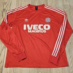 Bayern MUNICH Red Long Sleeve Jersey Ivexo Magirus Adidas